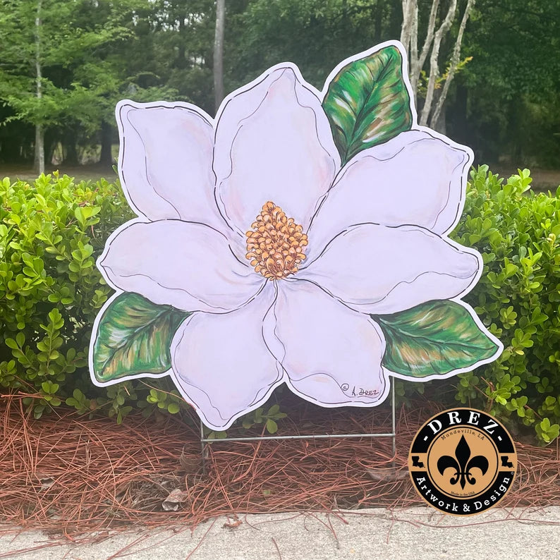Magnolia Yard Stake