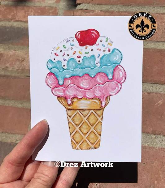Ice Cream Notecards