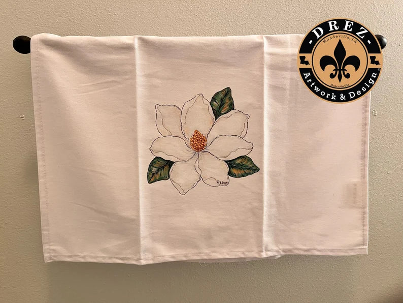 Magnolia Tea Towel