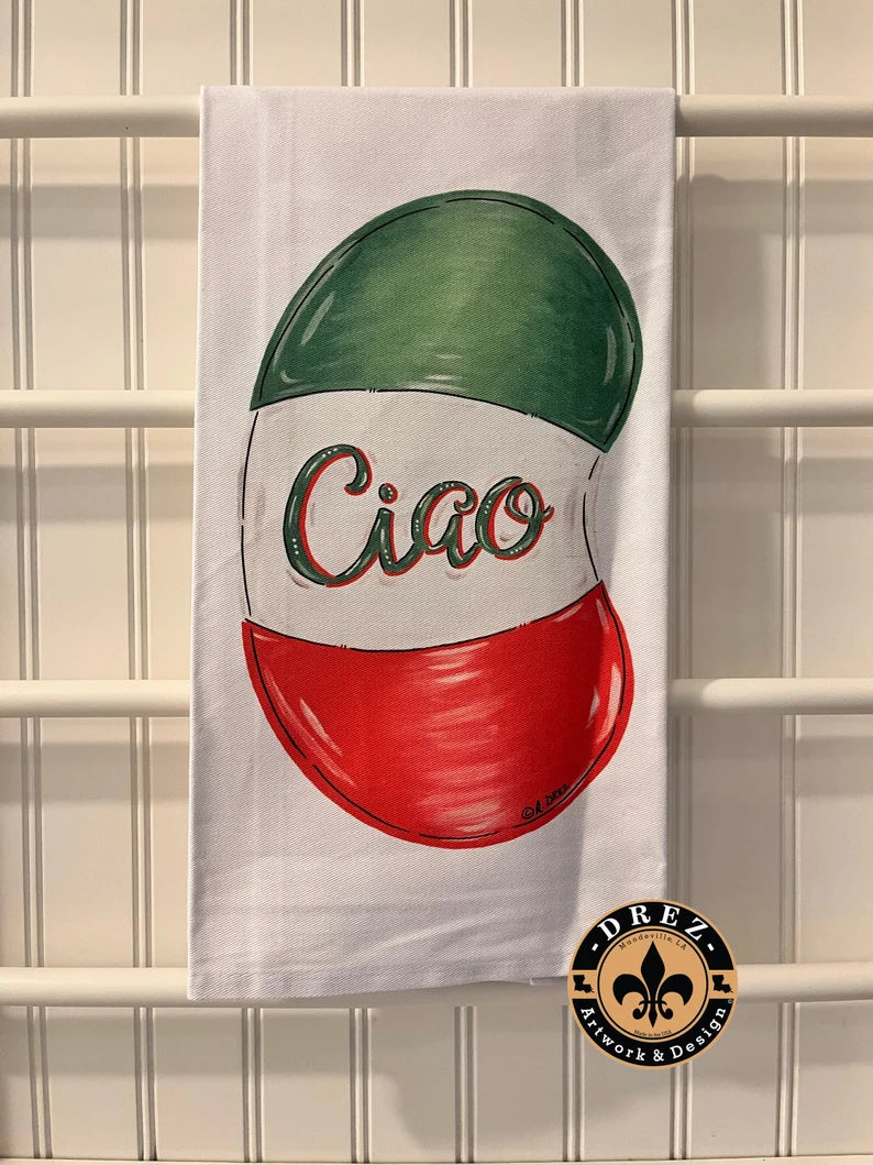 Italian Bean Tea Towel