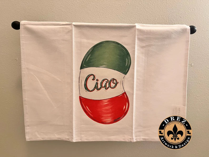 Italian Bean Tea Towel