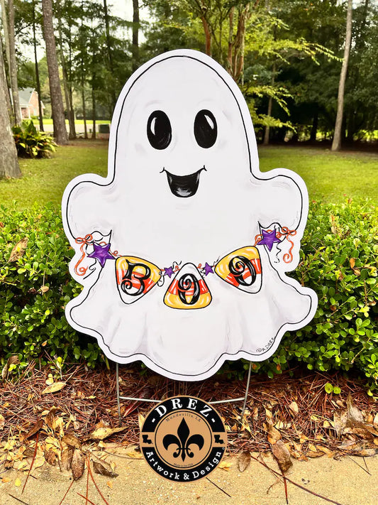 Ghost Boo Yard Stake