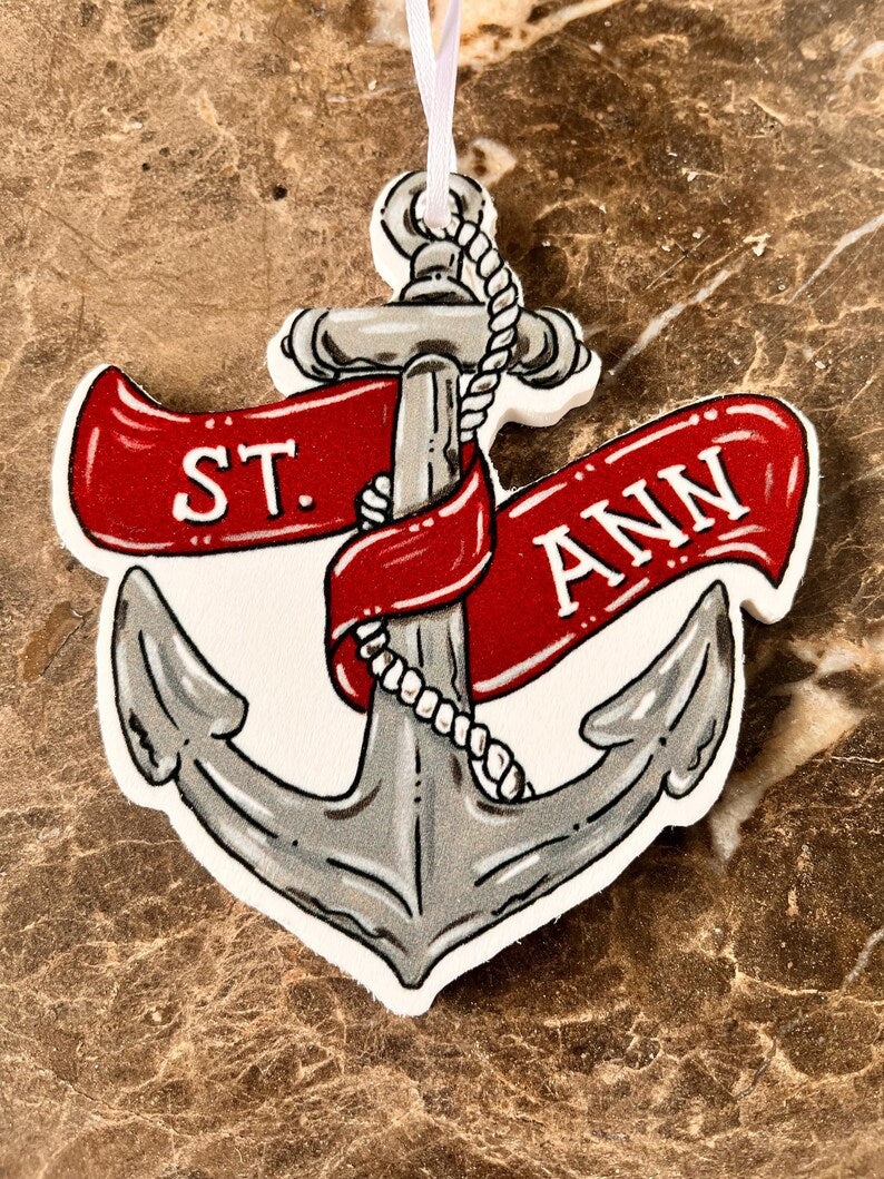 St. Ann Catholic School Anchors Ornament