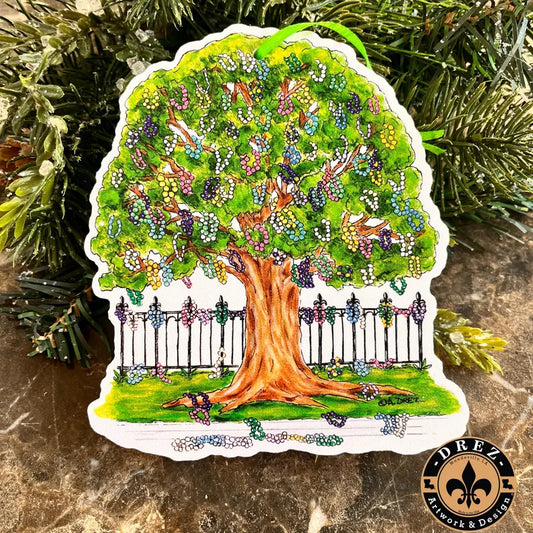 Mardi Gras Bead Tree Ornament