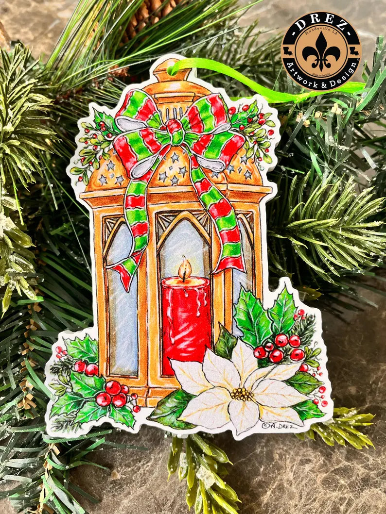 Christmas Candle Ornament