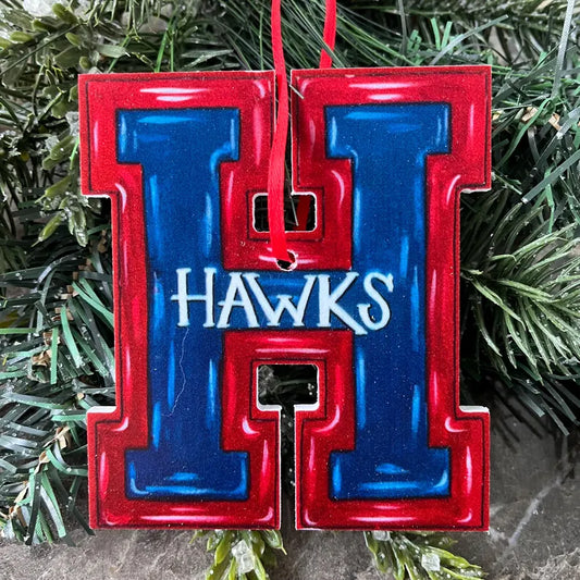 Hannan High School Hawks "H" Ornament