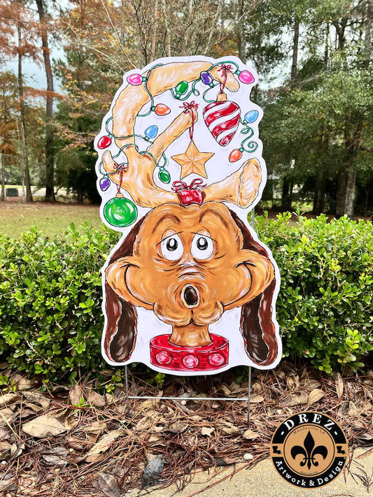 Max The Dog Yard Stake