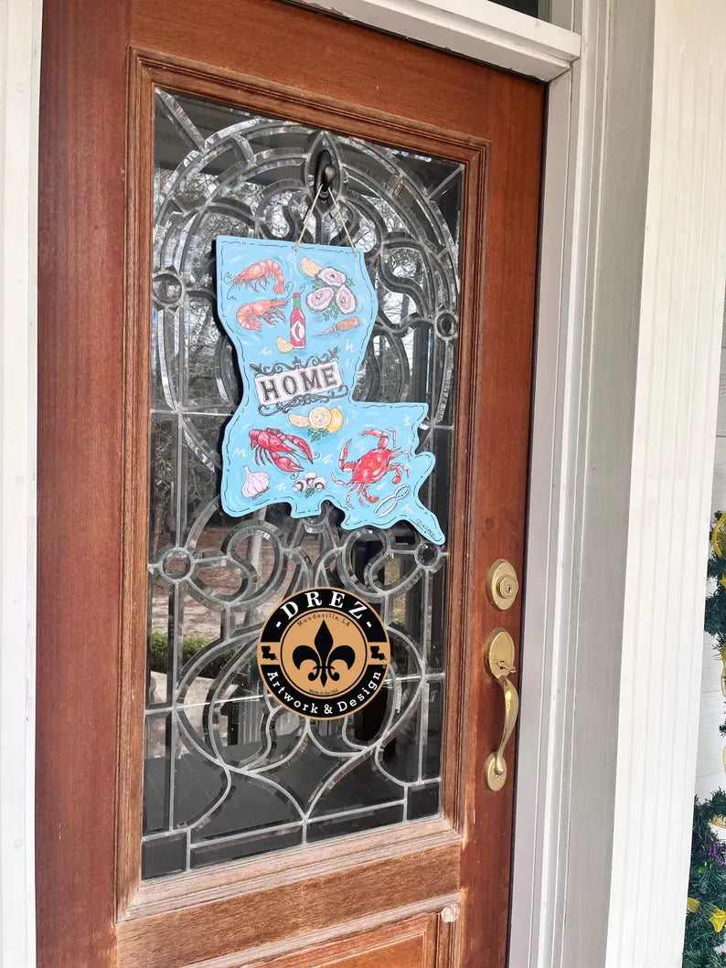 Louisiana Seafood Door Hanger
