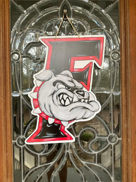 Fontainebleau High School Bulldogs Door Hanger