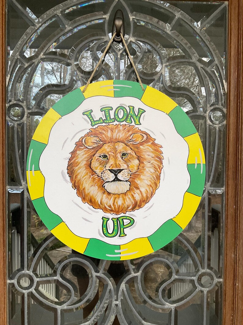 "Lion Up" Southeastern Louisiana University Door Hanger