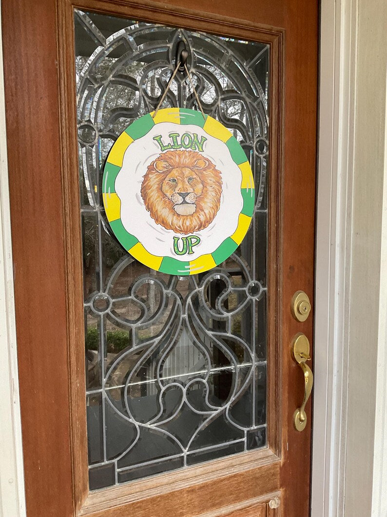 "Lion Up" Southeastern Louisiana University Door Hanger