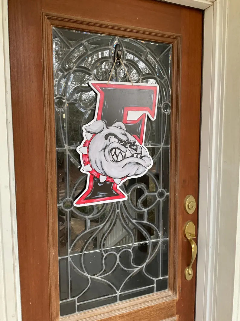 Fontainebleau High School Bulldogs Door Hanger