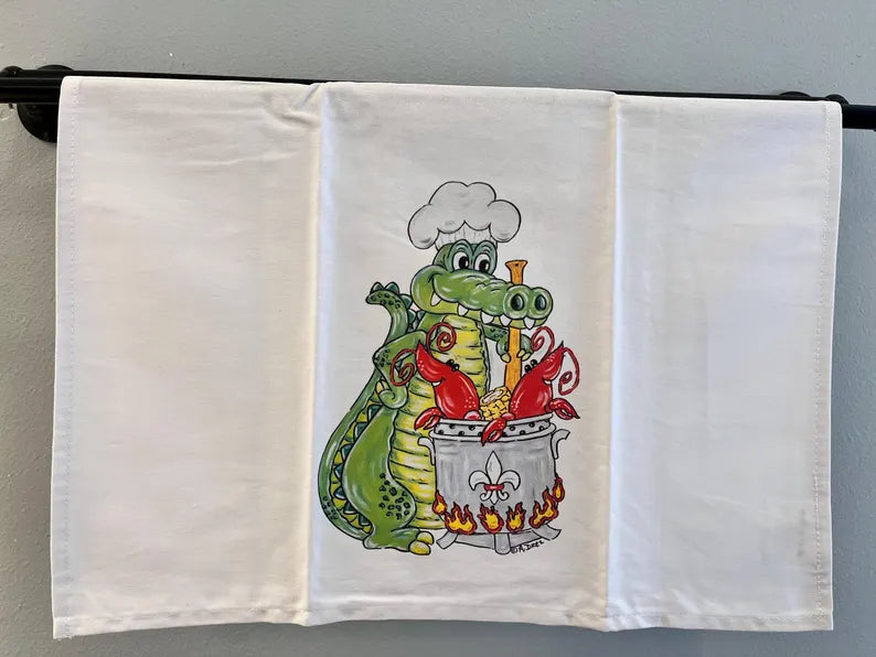 Gator Boil Tea Towel