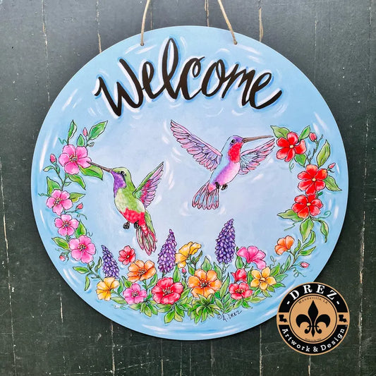 Hummingbird Door Hanger