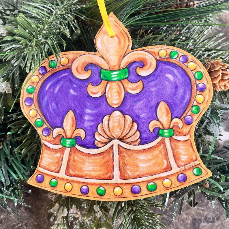 Mardi Gras King Crown Ornament