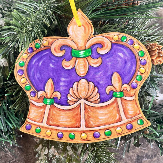 Mardi Gras King Crown Ornament