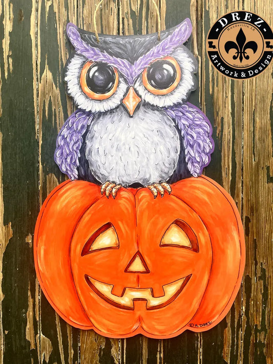 Halloween Owl Door Hanger
