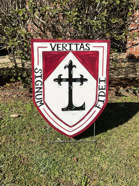 Christian Brothers High School Crest Yard Stake