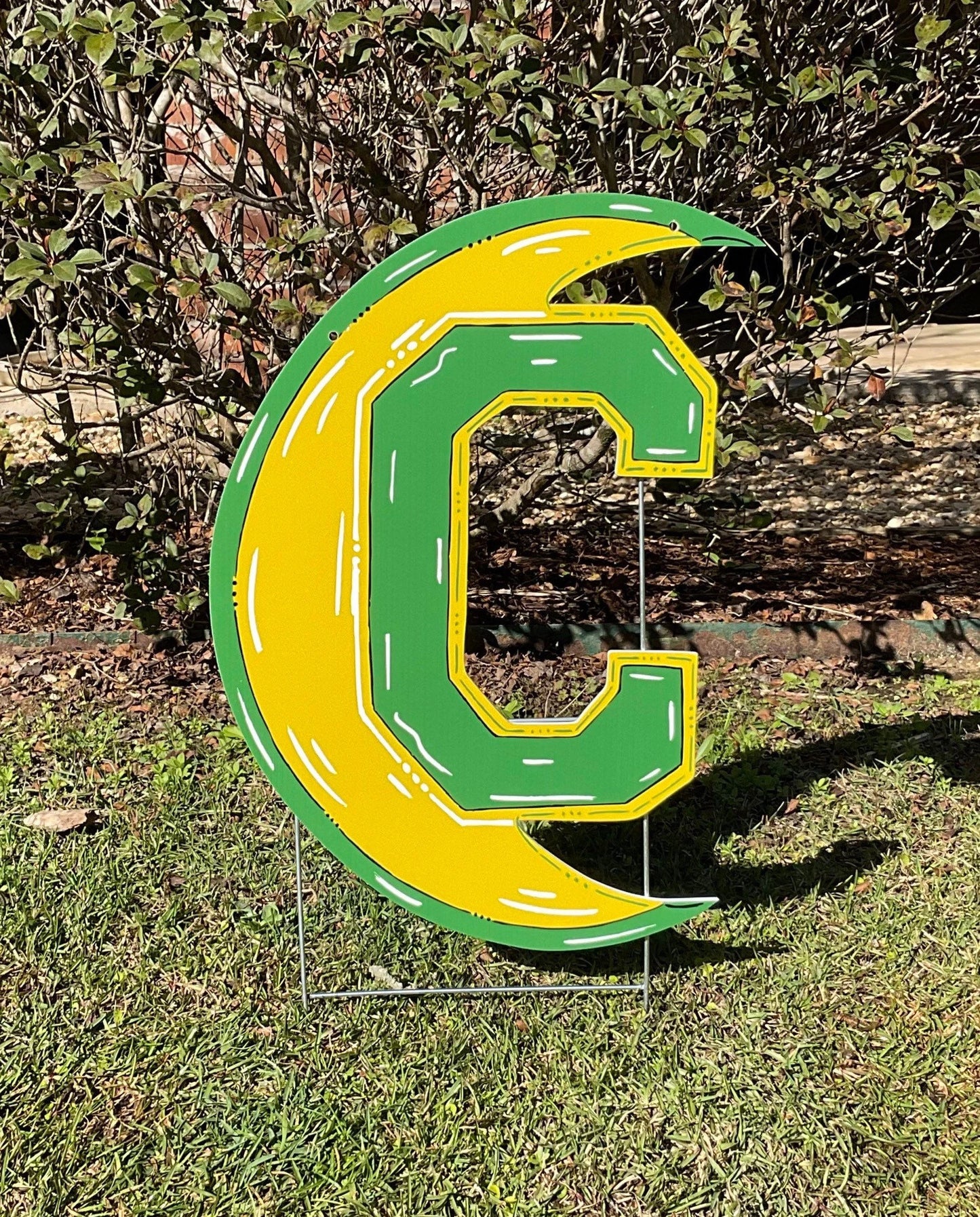 Cabrini High School Crescent Moon Yard Stake