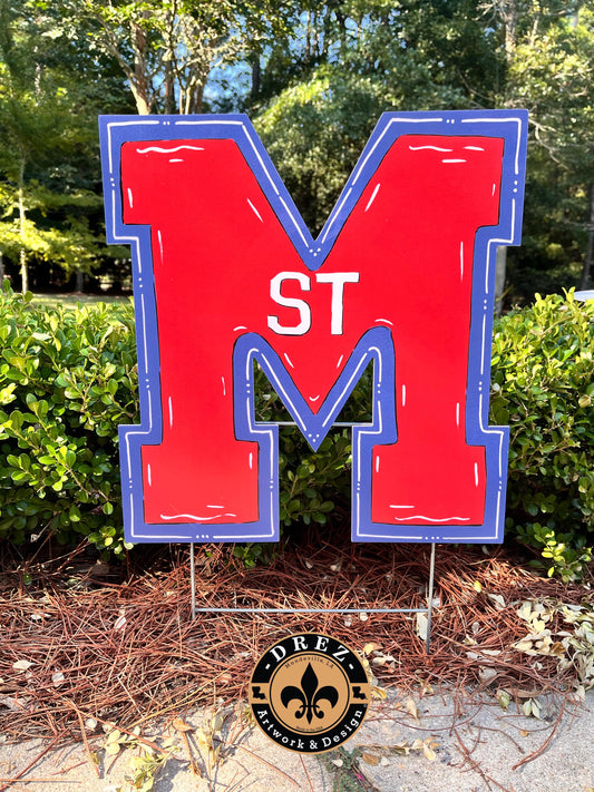 St. Martin School "M" Yard Stake