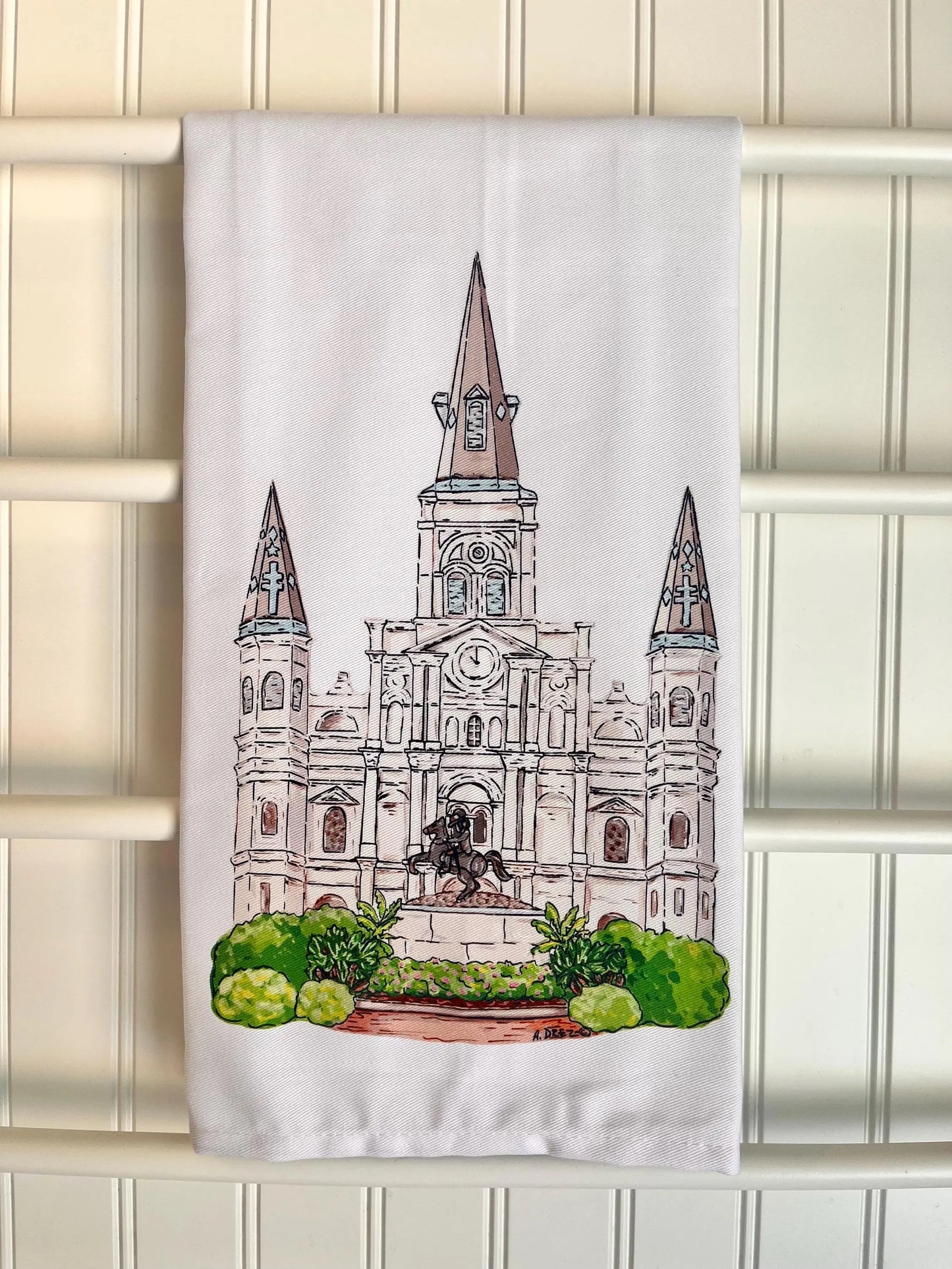 St. Louis Cathedral Tea Towel