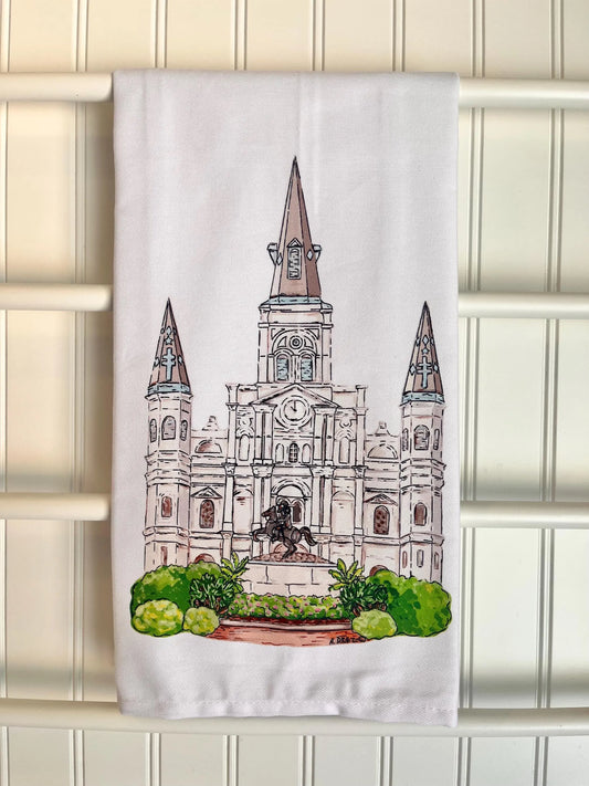 St. Louis Cathedral Tea Towel