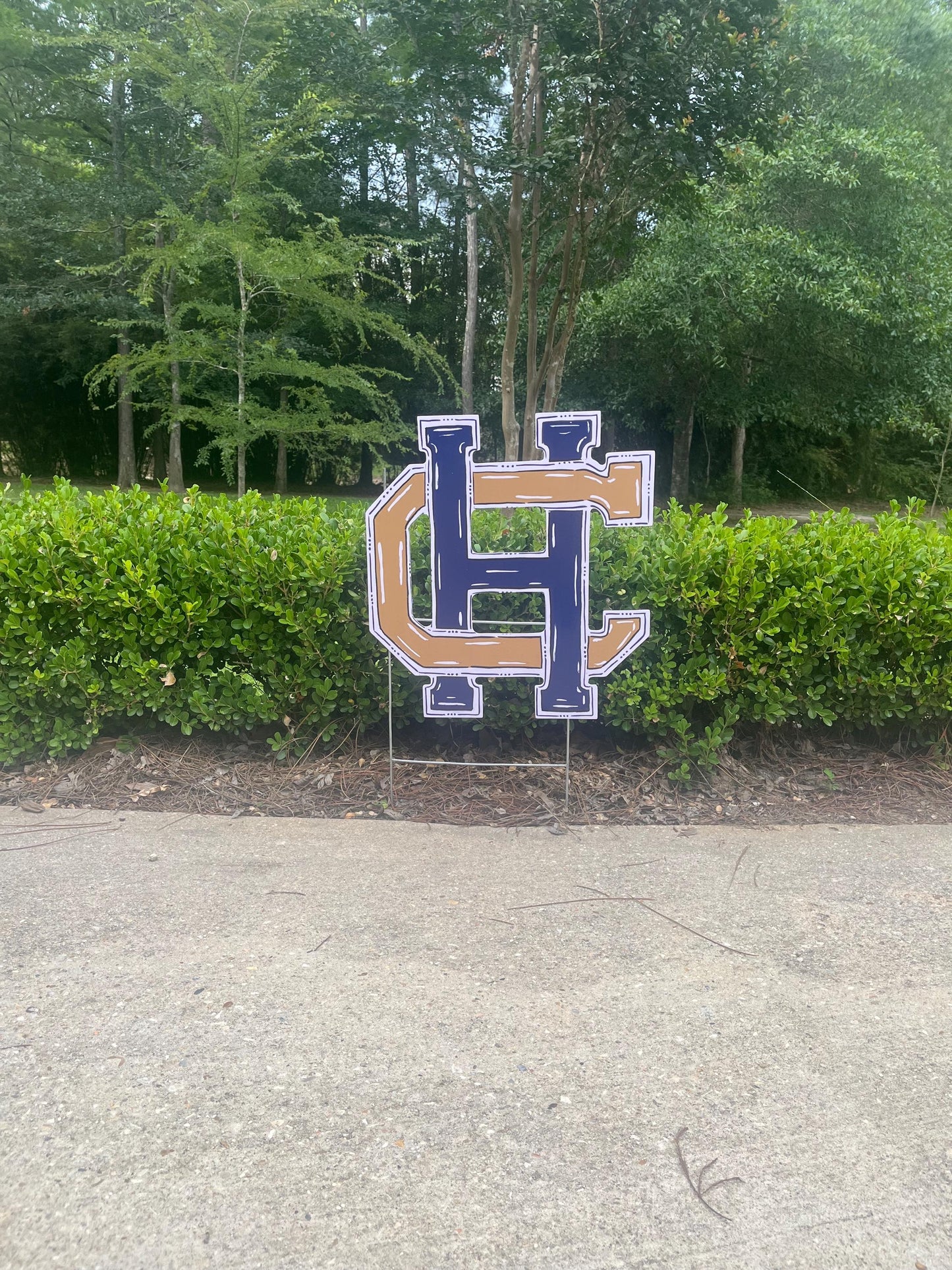 Holy Cross High School Yard Stake