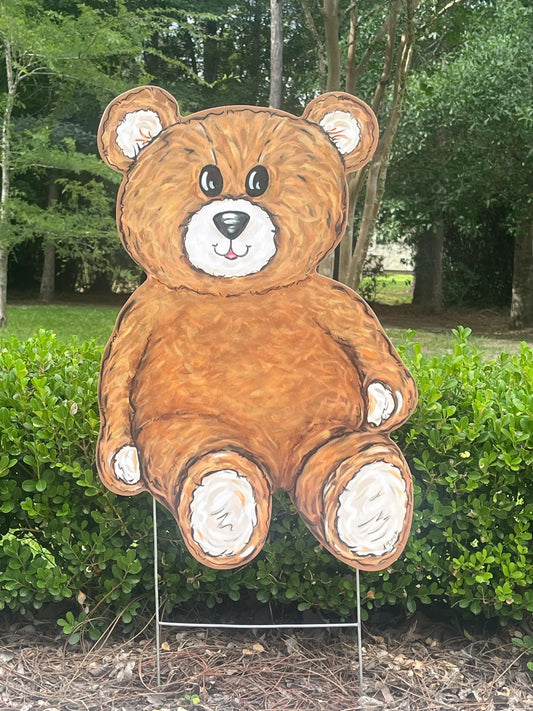 Teddy Bear- Mount Carmel Academy Yard Stake