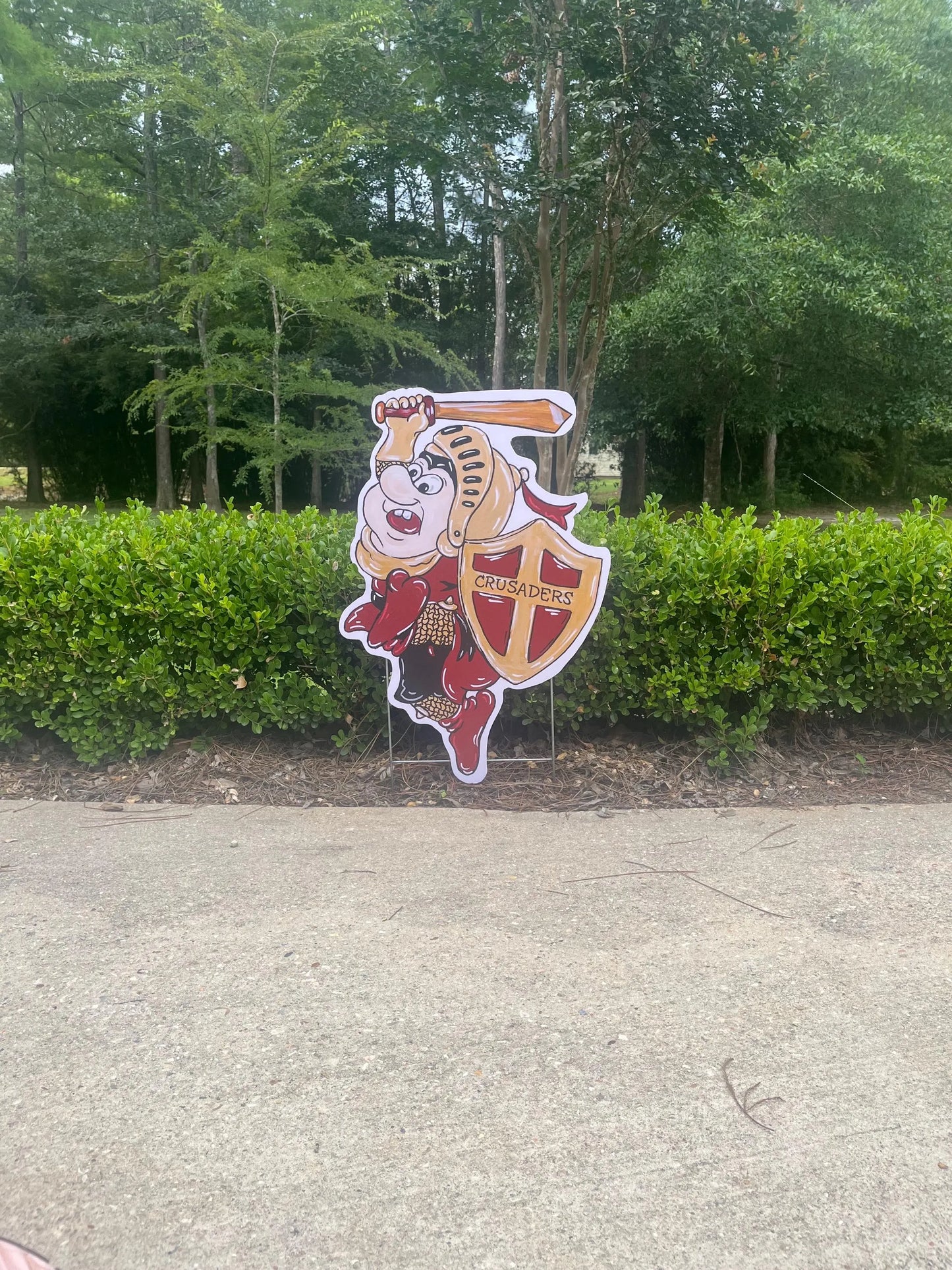 Brother Martin High School Crusader Yard Stake
