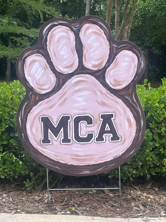 Paw- Mount Carmel Academy Yard Stake