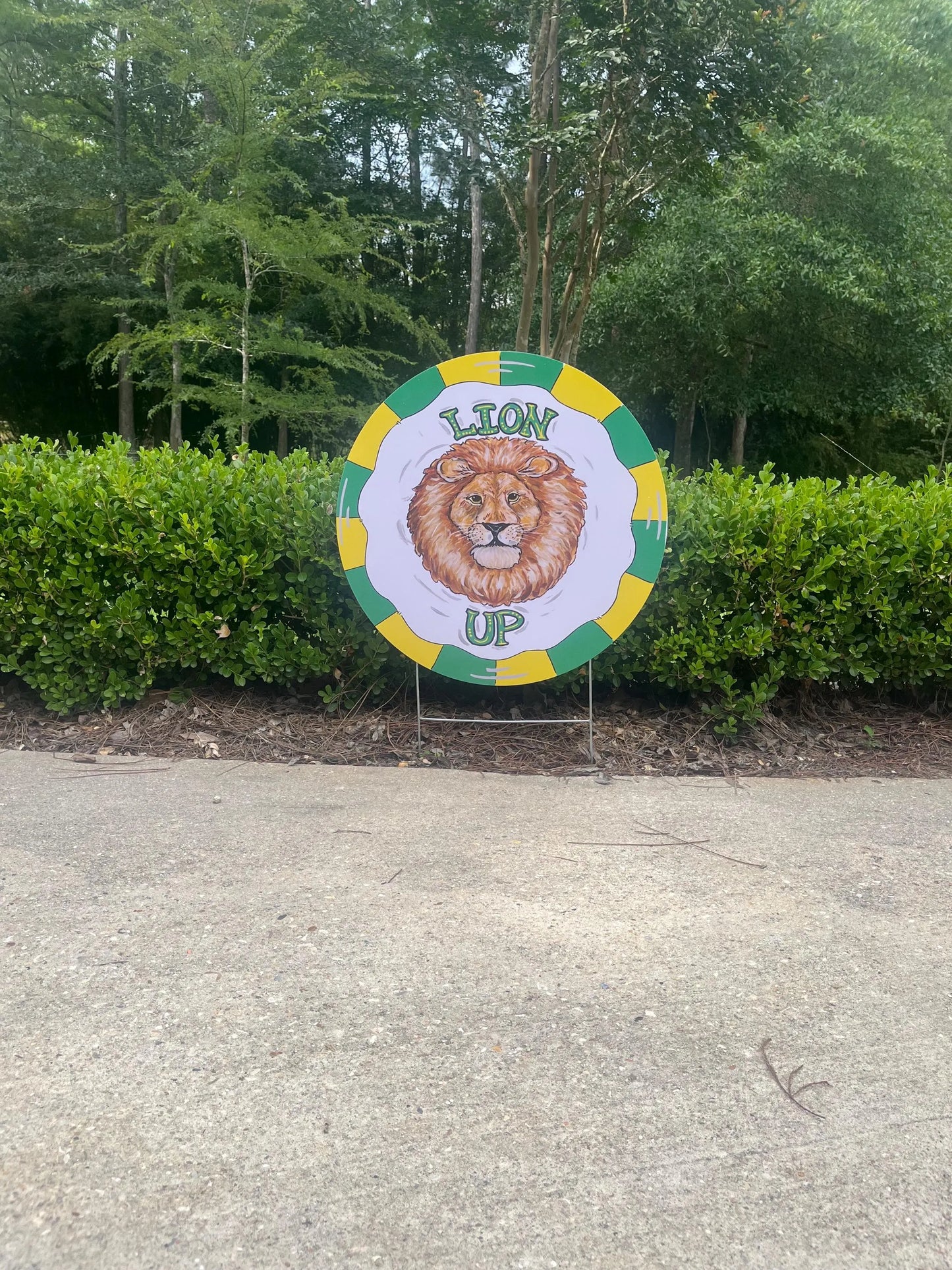 "Lion Up" Southeastern Louisiana University Yard Stake