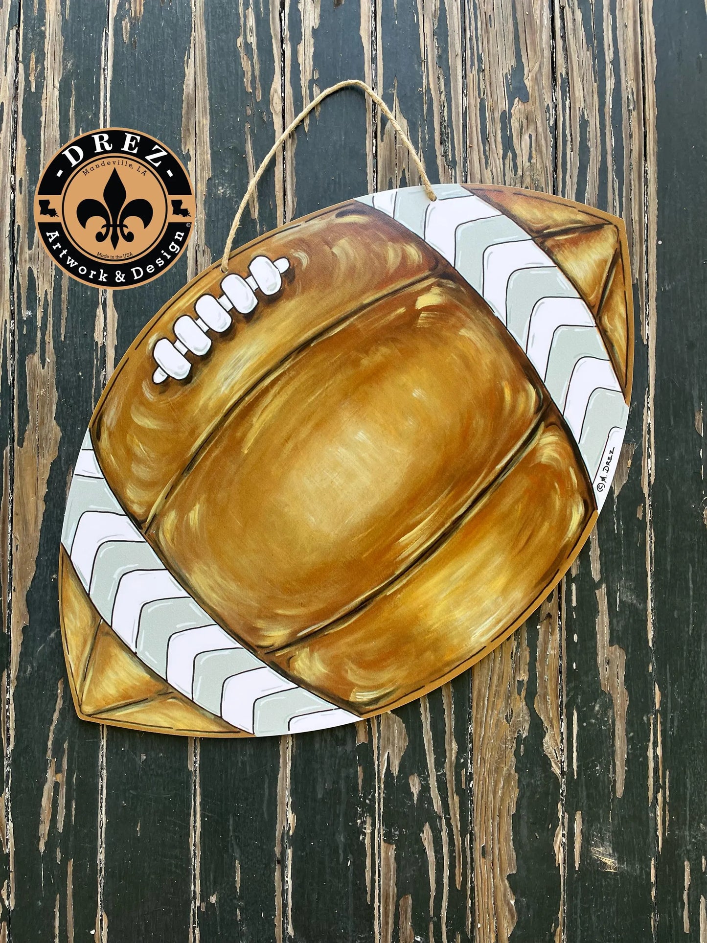 Football Plain Door Hanger