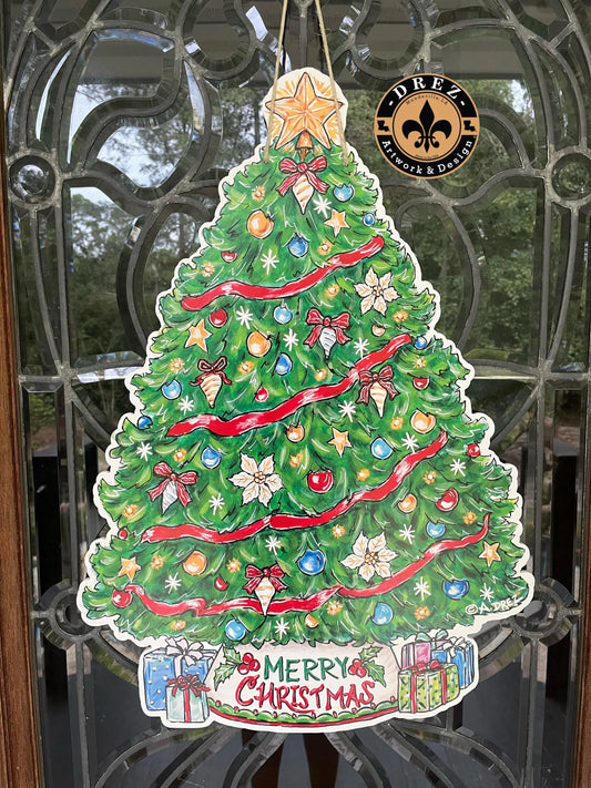 Christmas Tree Door Hanger