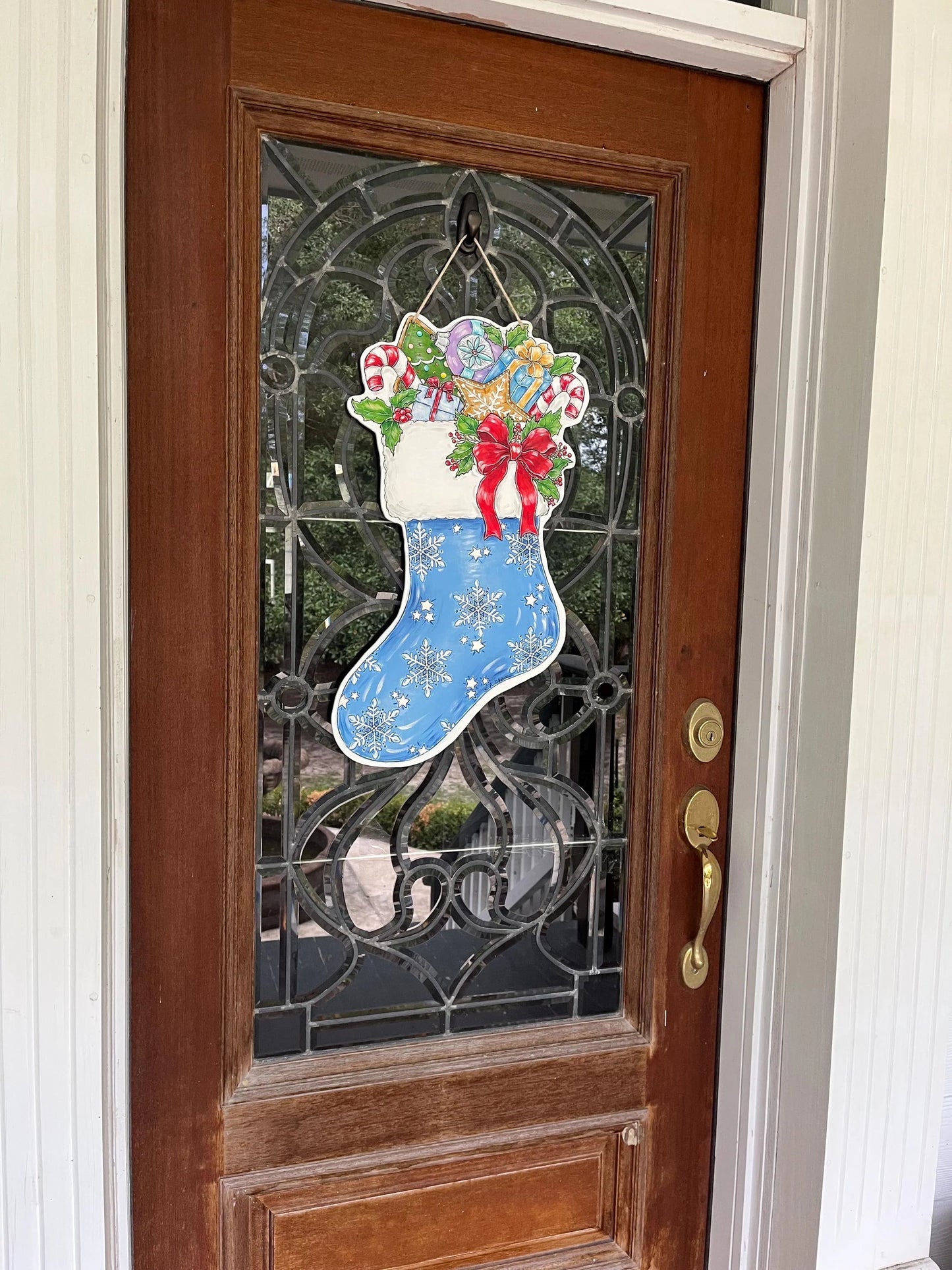 Christmas Stocking Door Hanger