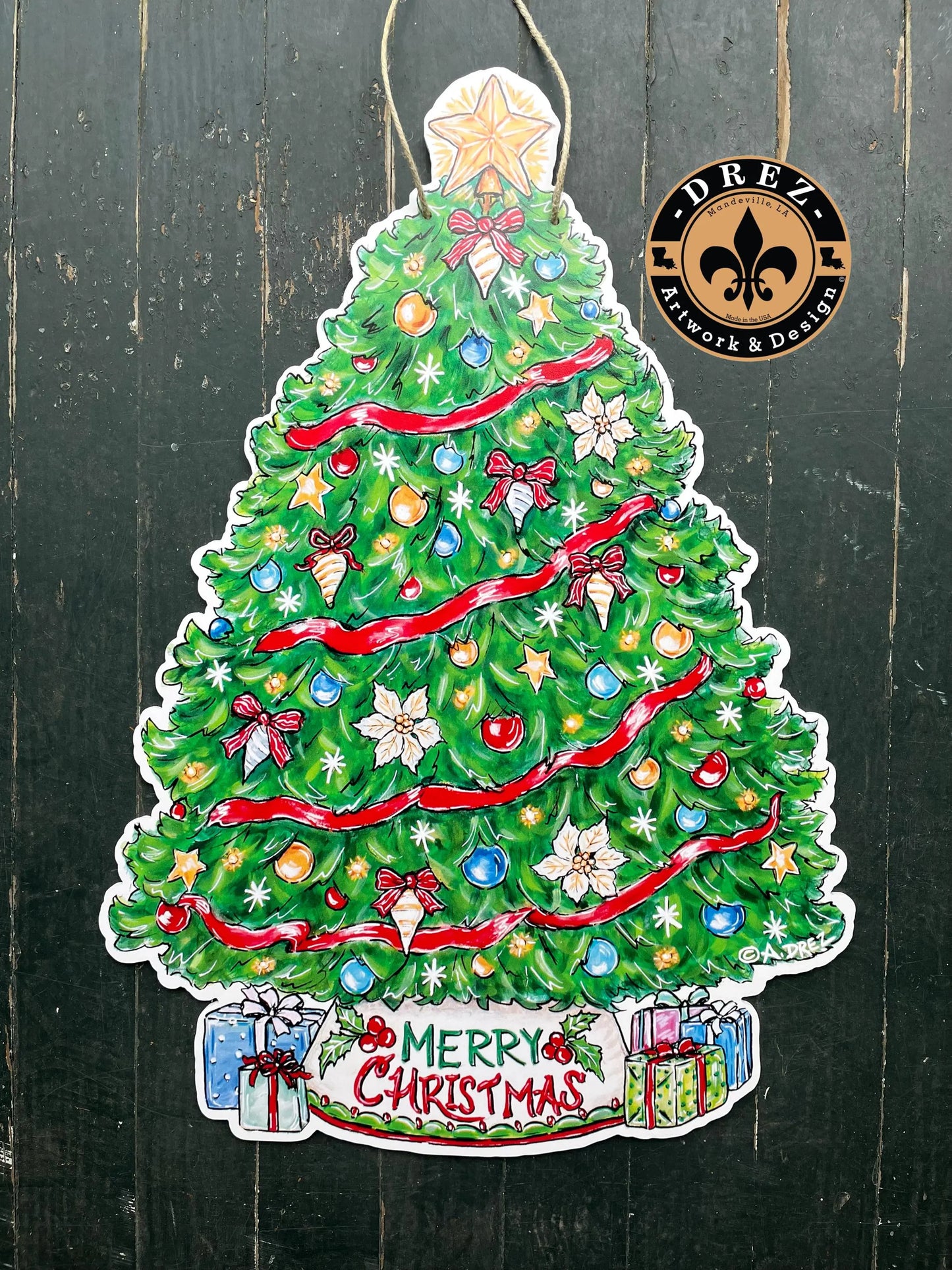 Christmas Tree Door Hanger