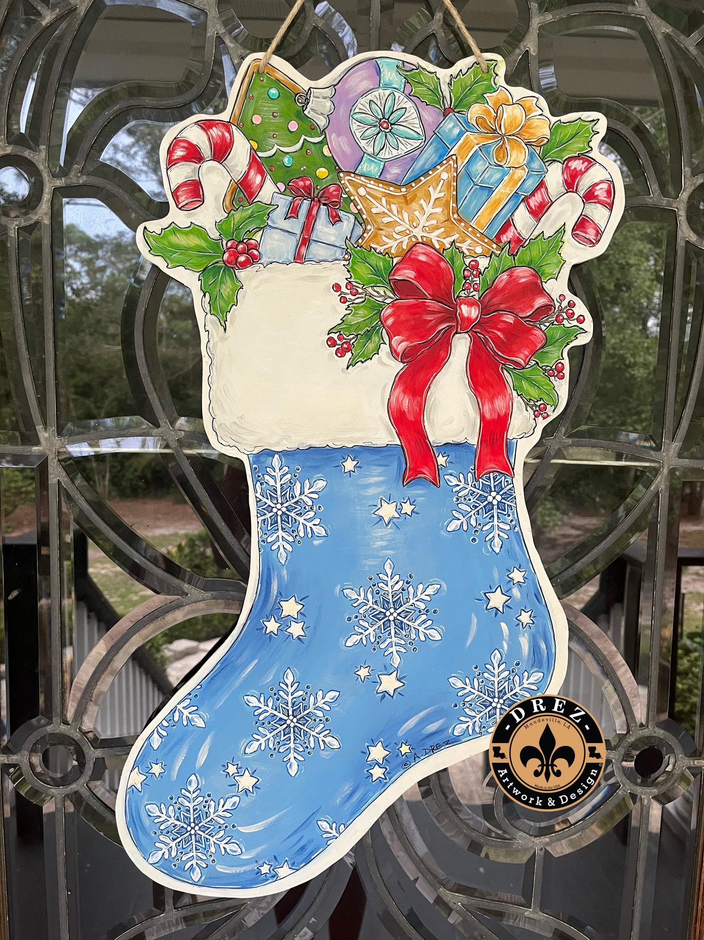 Christmas Stocking Door Hanger