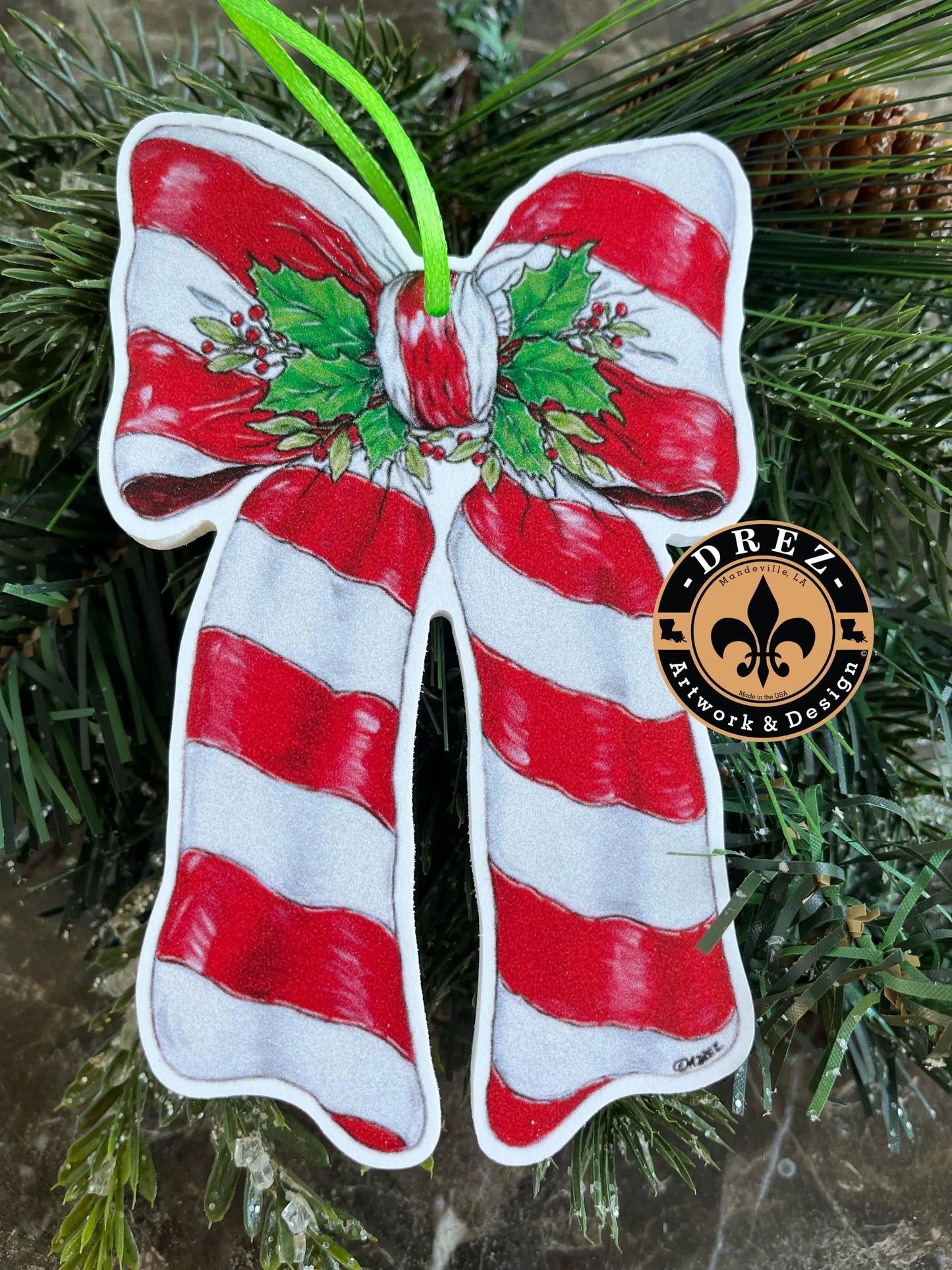 Christmas Bow Ornament