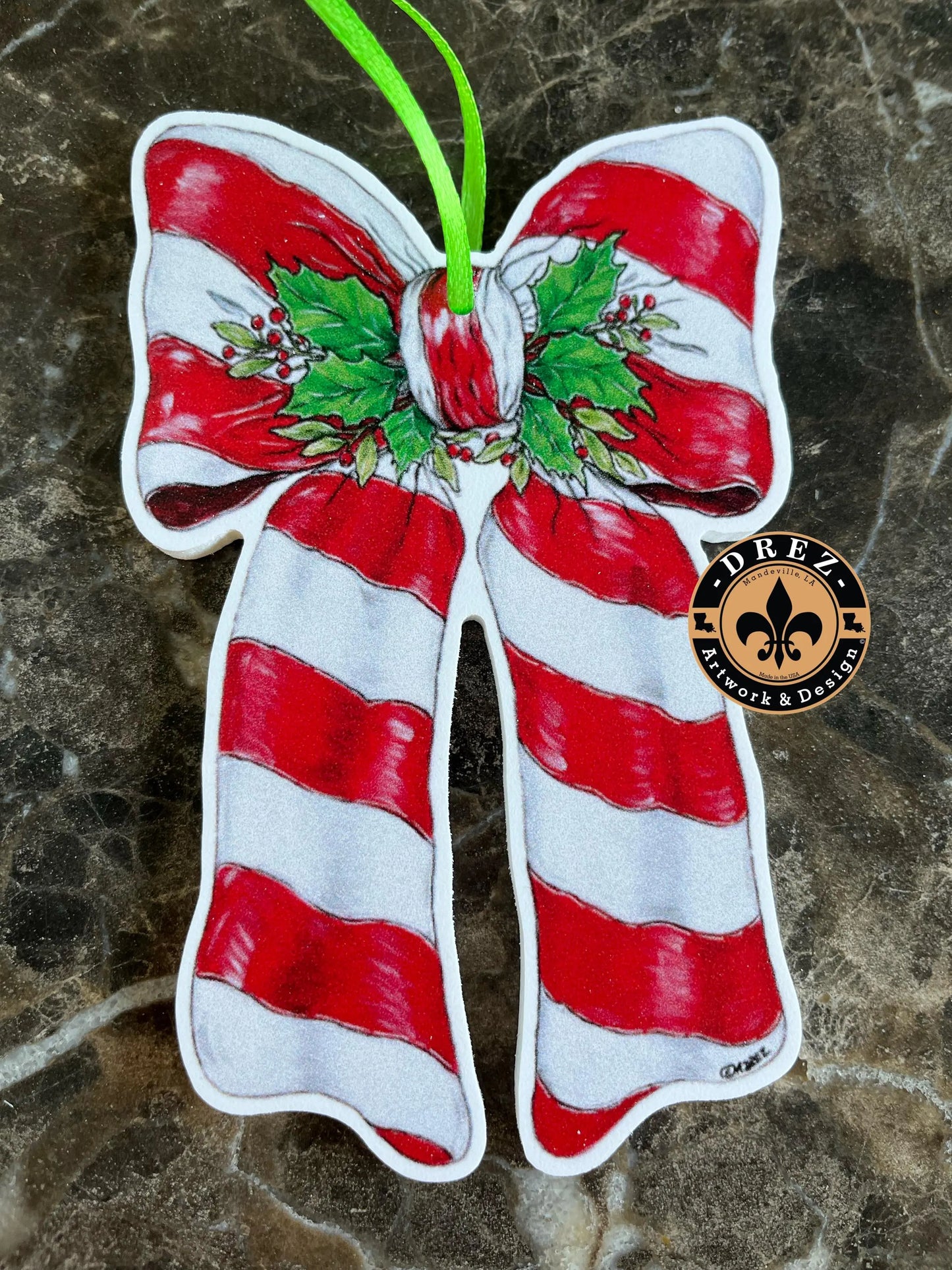 Christmas Bow Ornament