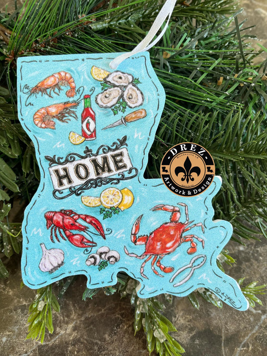 Louisiana Seafood Ornament (Copy)