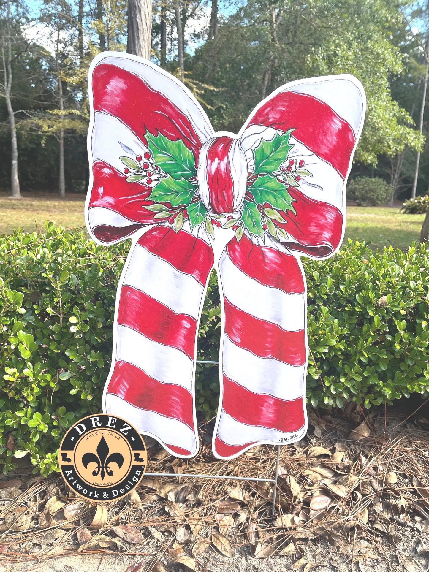 Christmas Bow Yard Stake (Copy)