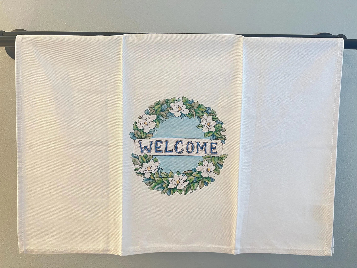 Magnolia Welcome Tea Towel