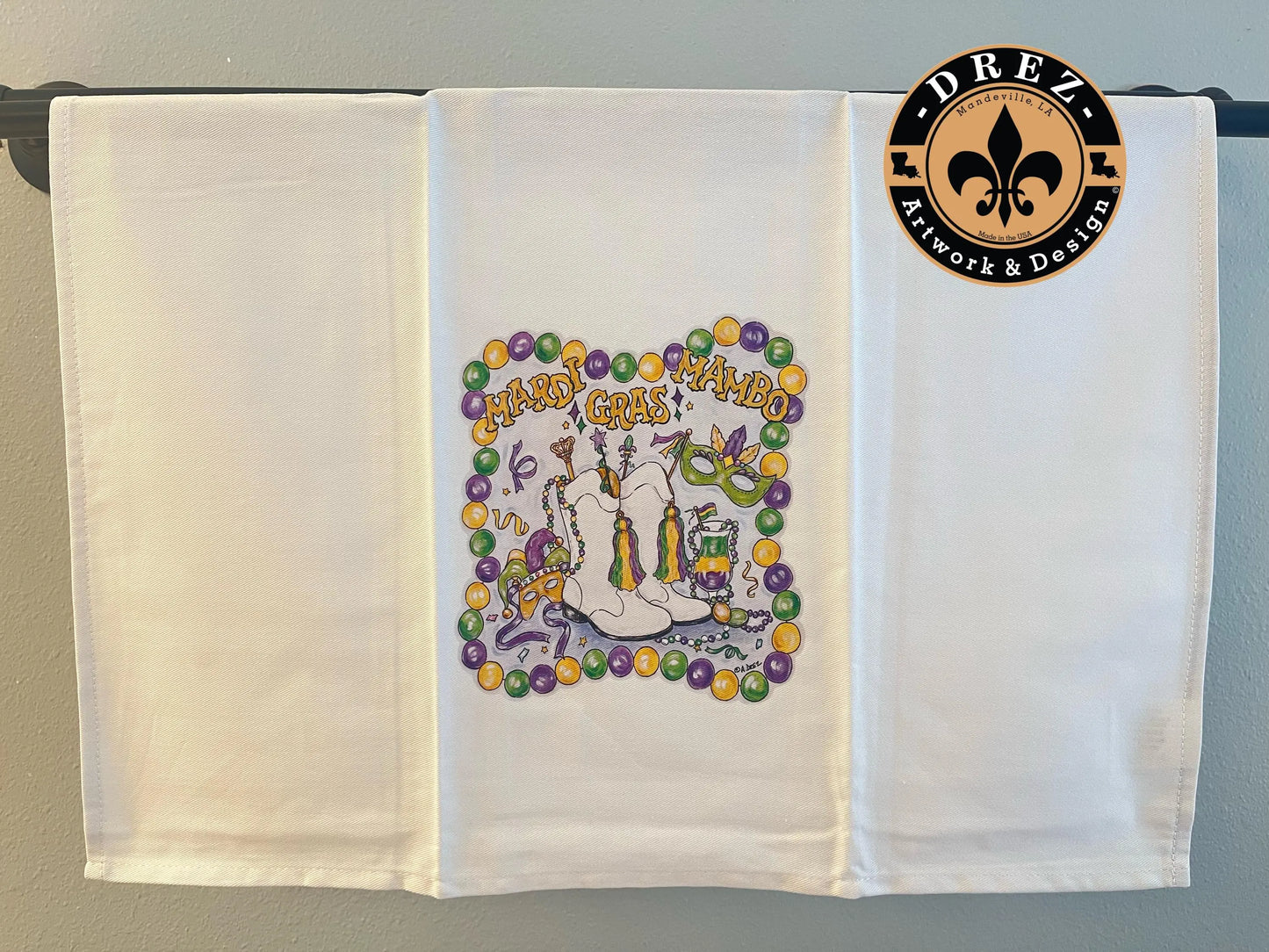 Mardi Gras Mambo Tea Towel