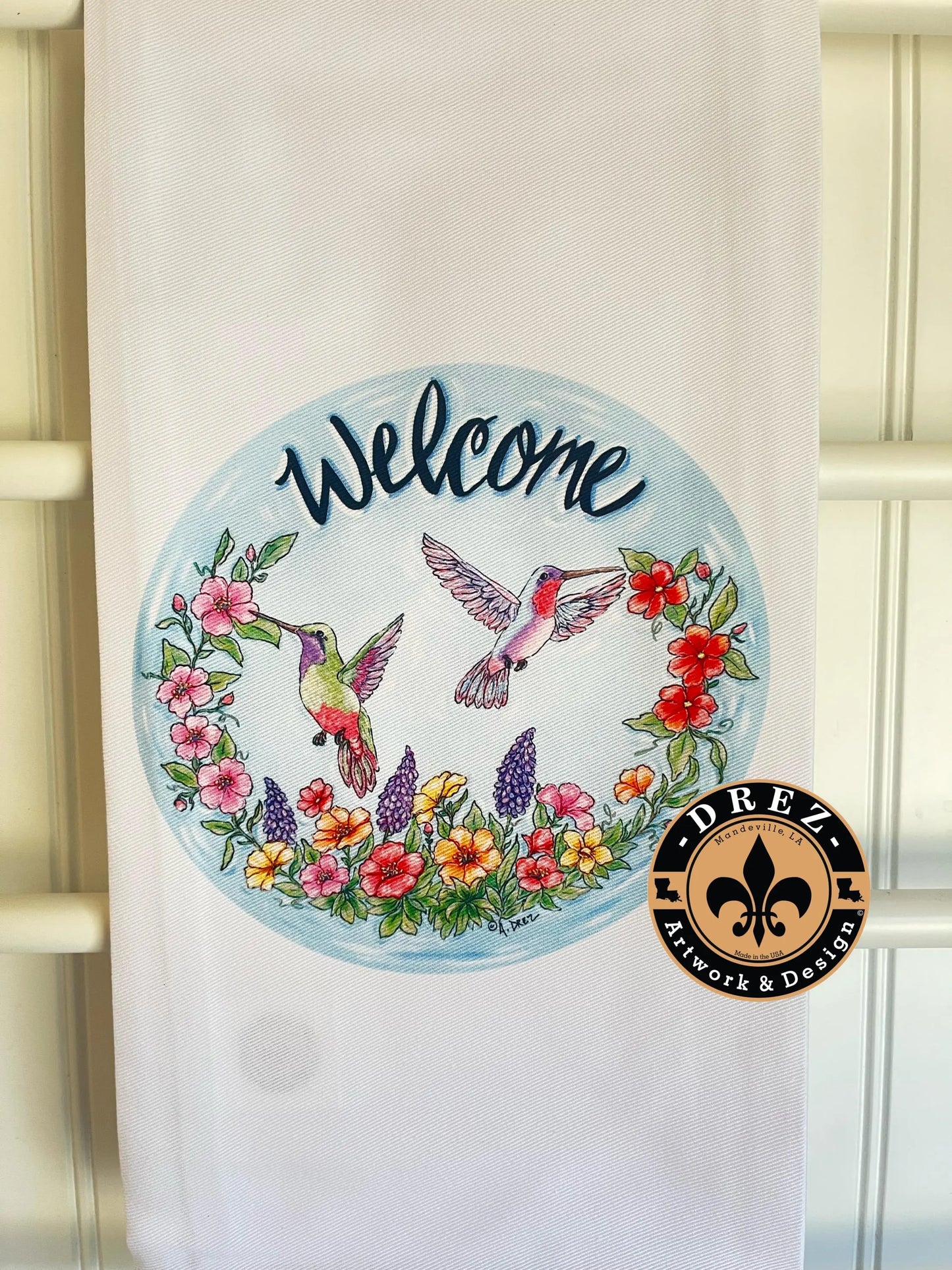 Hummingbird Tea Towel