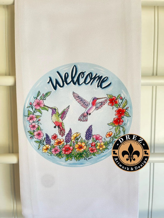 Hummingbird Tea Towel